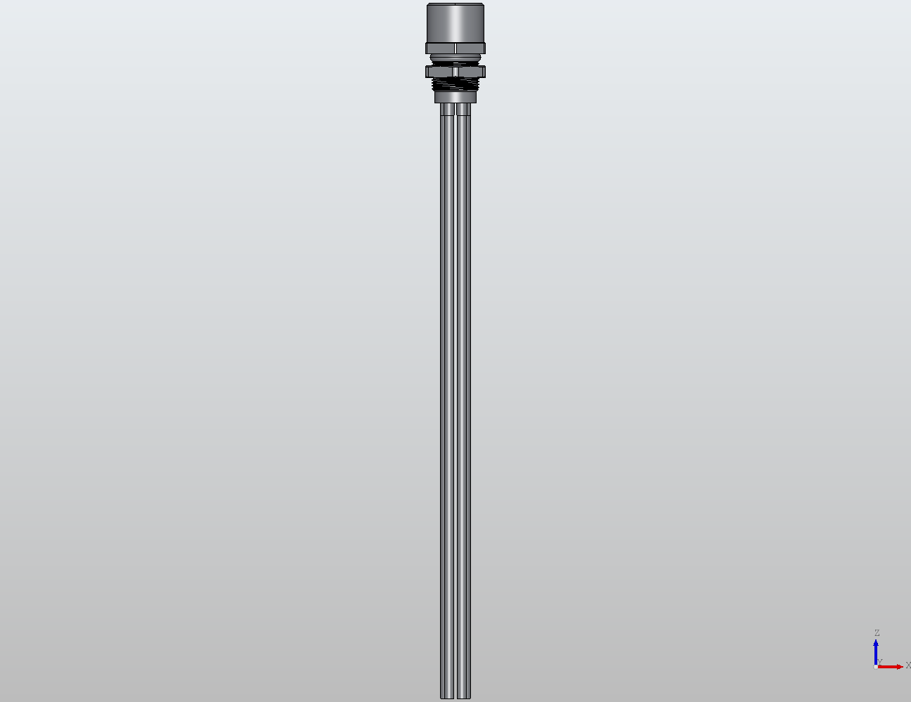 Flange Connector M8 Straight Female 908581 - technical drawing