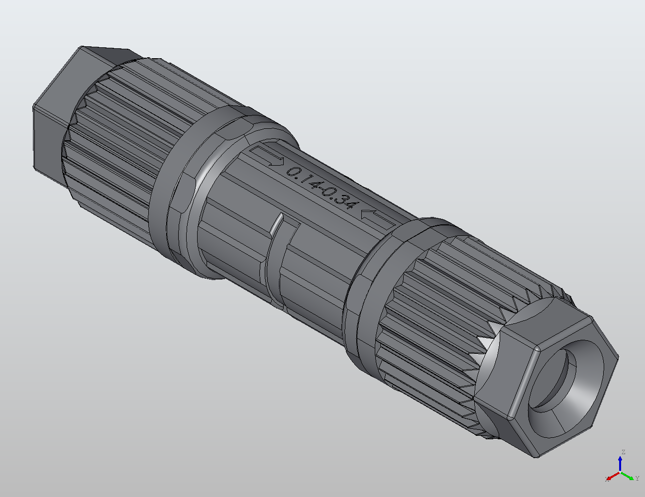 M12 Round Plug Connector Field Wireable (Quick Connect) Straight Female/Female 912002 - Field Wireable industrial connector
