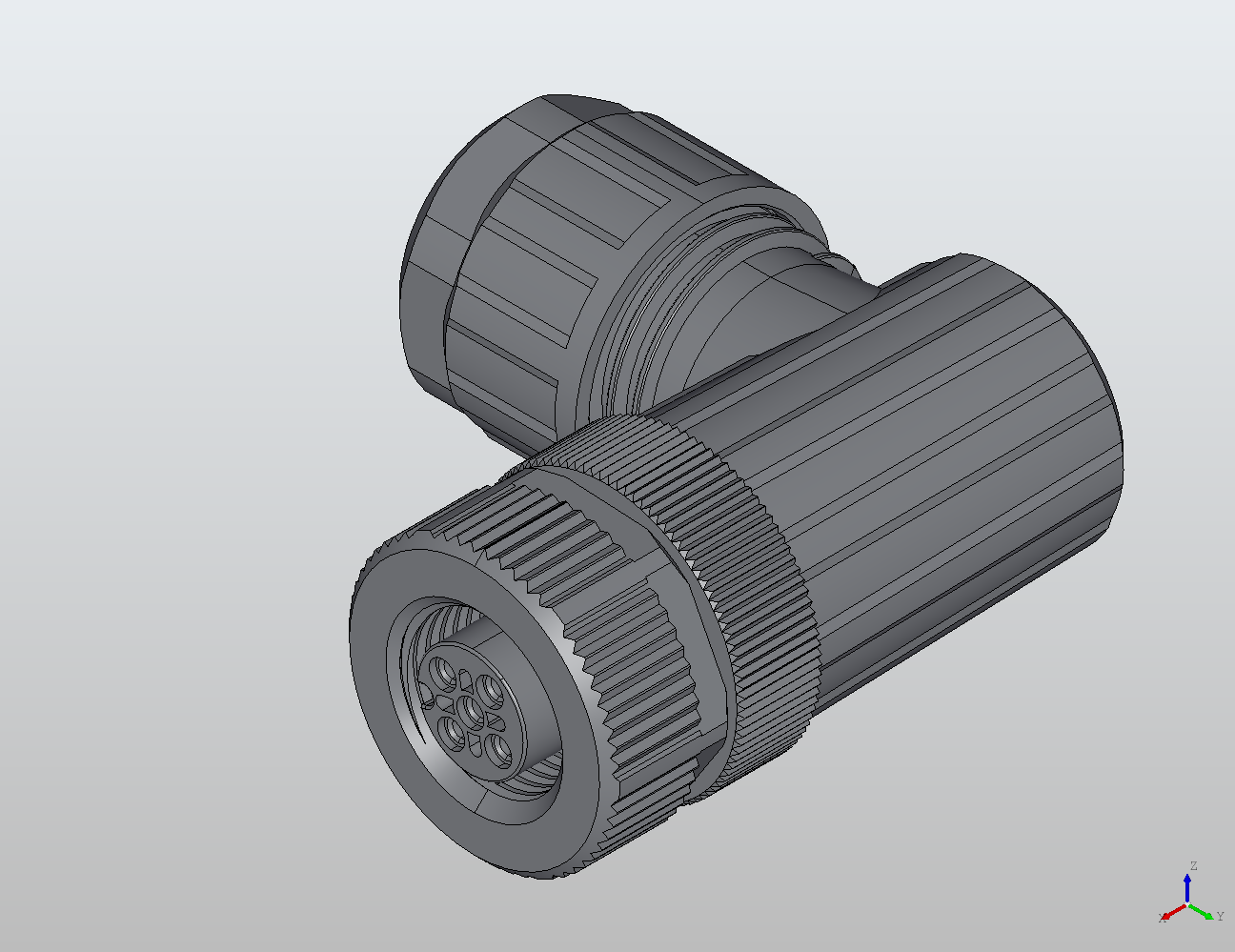 M12 Round Plug Connector Field Wireable (Screw Terminals) 90° Female 913021 - Field Wireable industrial connector