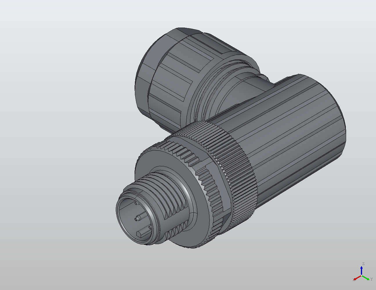 M12 Round Plug Connector Field Wireable (Screw Terminals) 90° Male 912821 - Field Wireable industrial connector