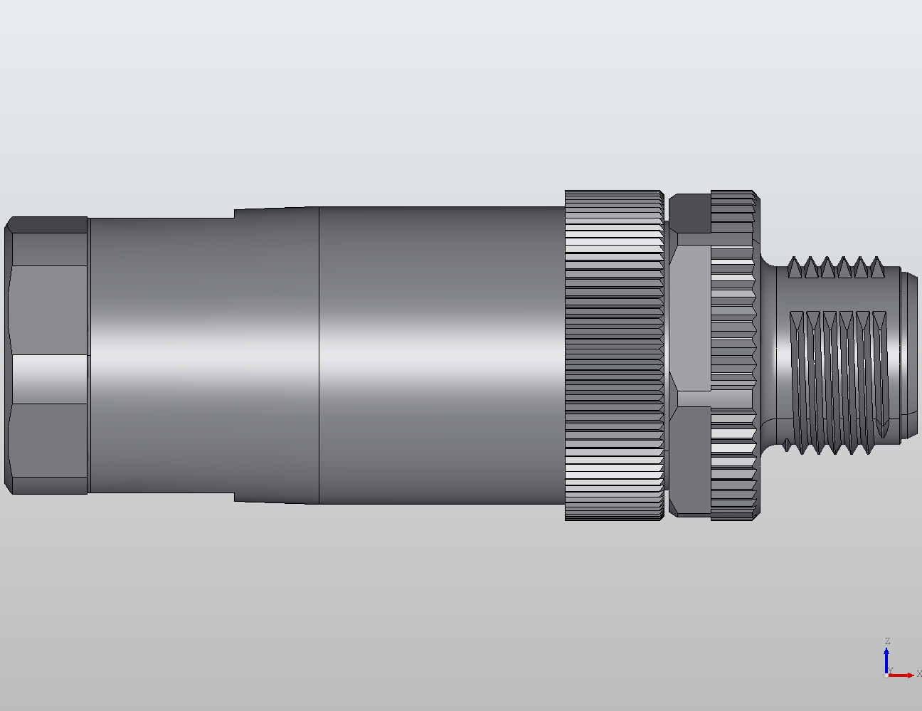 M12 Round Plug Connector Field Wireable (Screw Terminals) Straight Male 912741 - technical drawing