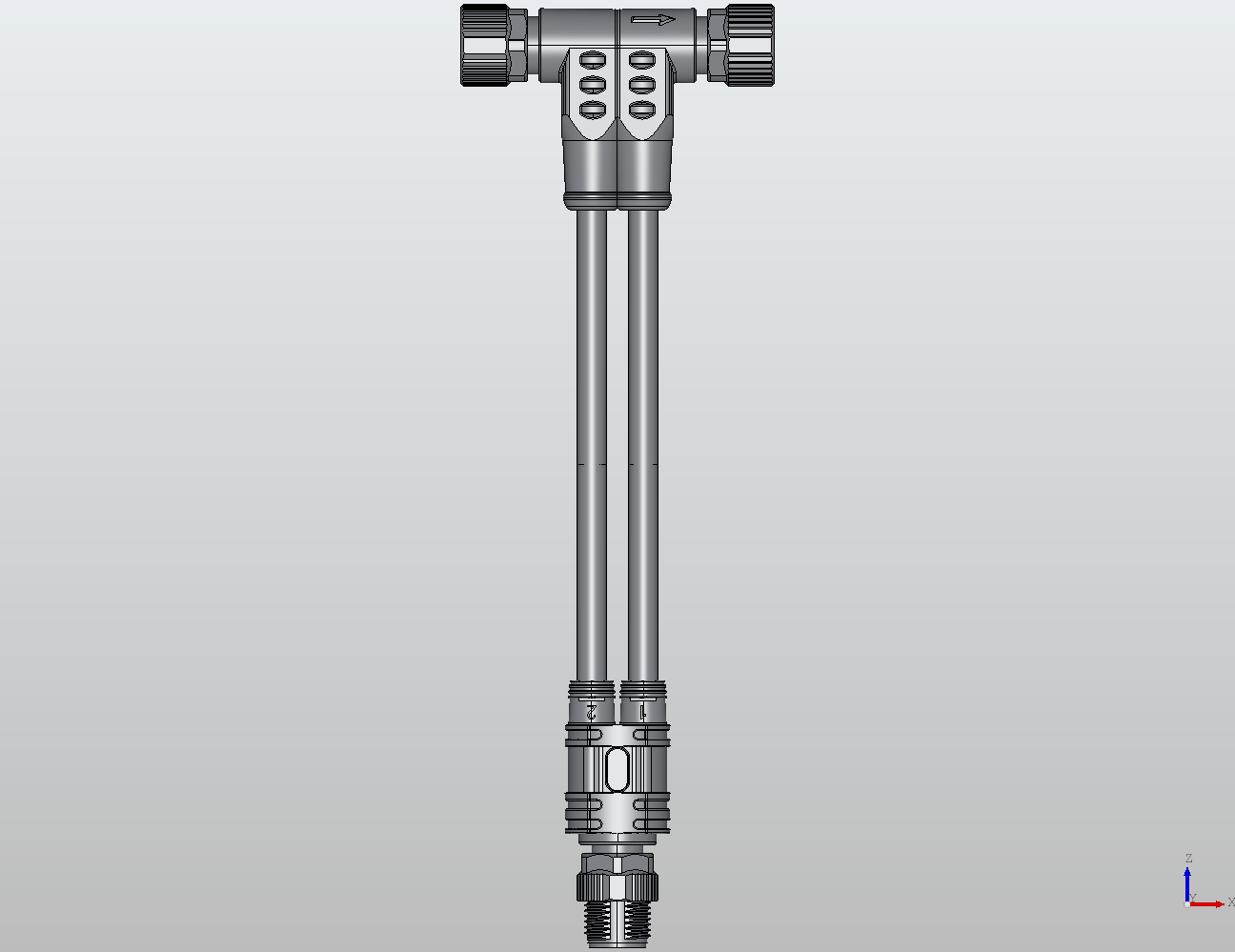 M12 Round Plug Connector M12-2M12 Connection Cable Y Distributor/90° Male/Female 940741 - technical drawing