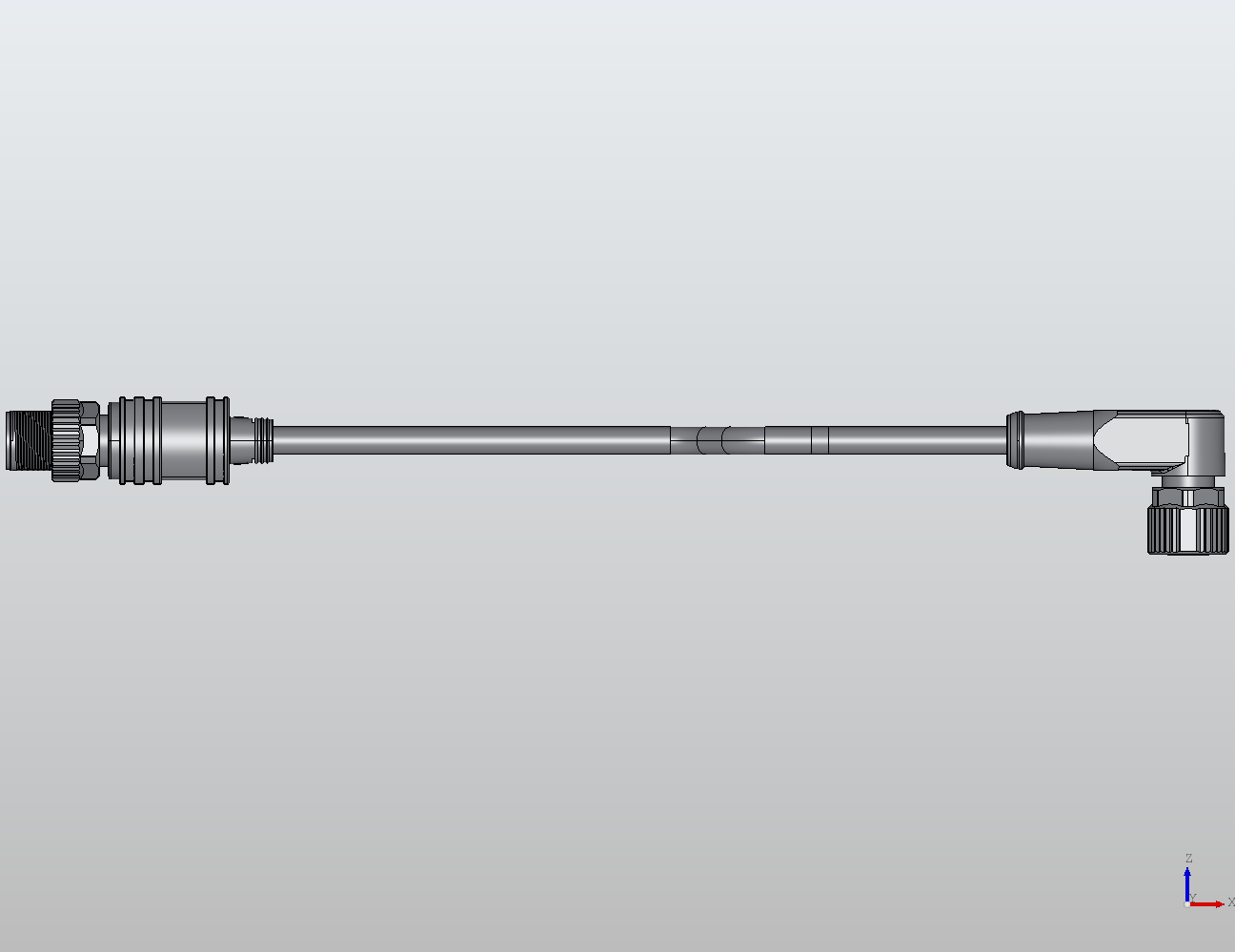 M12 Round Plug Connector M12-2M12 Connection Cable Y Distributor/90° without/with LED Male/Female 940801 - technical drawing