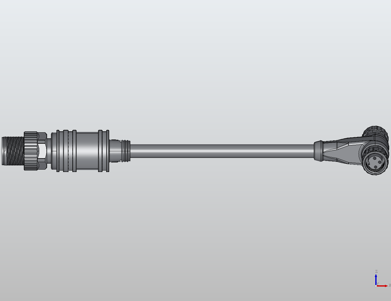 M12 Round Plug Connector M12-2M8 Connection Cable Y Distributor/90° Male/Female 940841 - technical drawing