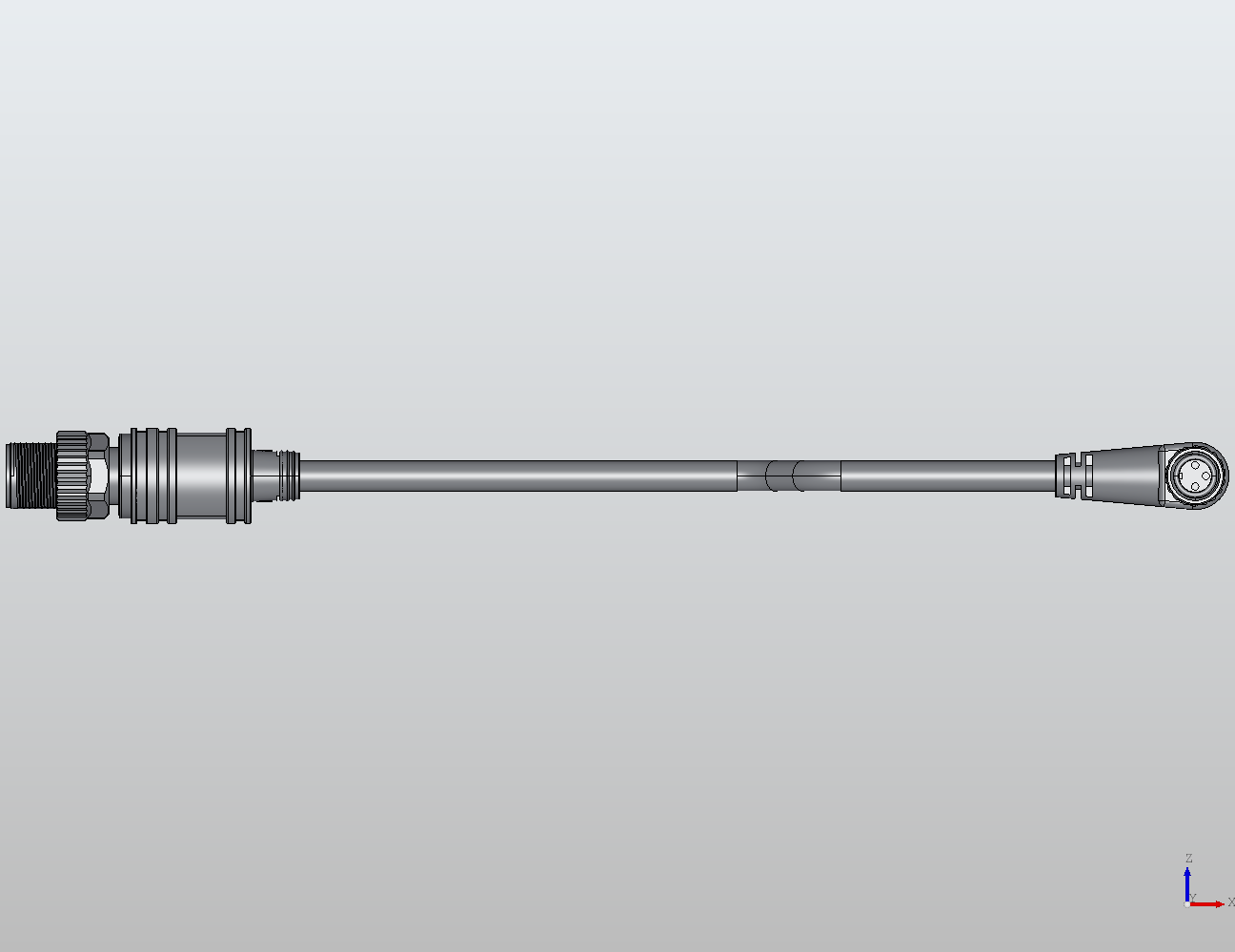 M12 Round Plug Connector M12-2M8 Connection Cable Y Distributor/90° without/with LED Male/Female 940861 - technical drawing