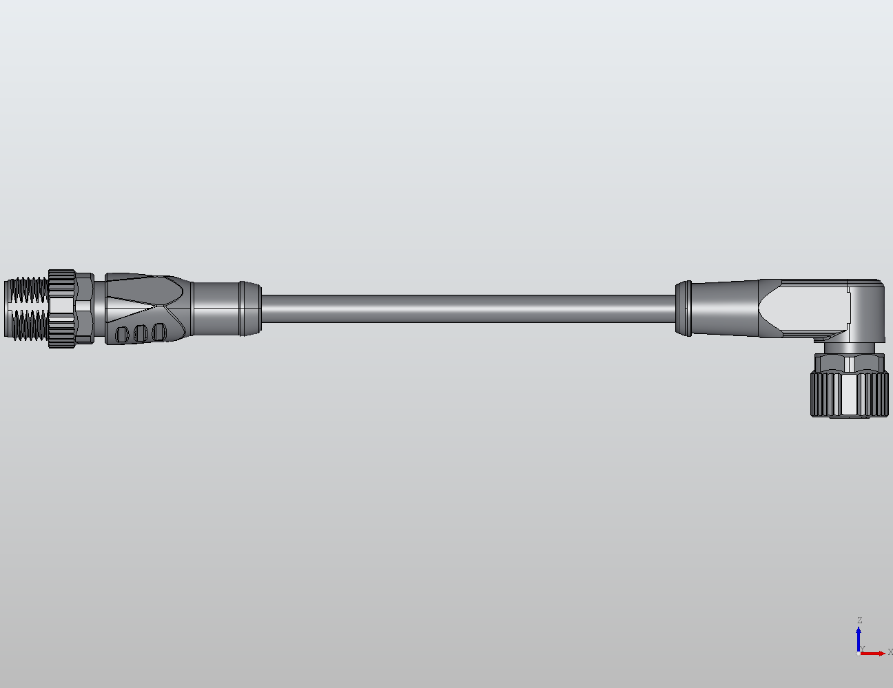 M12 Round Plug Connector M12-M12 Connection Cable Straight/90° without/with LED Male/Female 940341 - technical drawing M12 Round Plug Connector M12-M12 Connection Cable Straight/90° without/with LED Male/Female 940341 - technical drawing