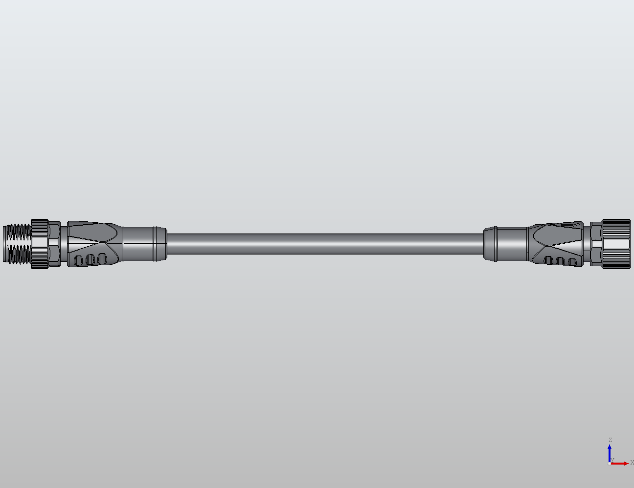 M12 Round Plug Connector M12-M12 Connection Cable Straight/Straight Male/Female 940041 - technical drawing