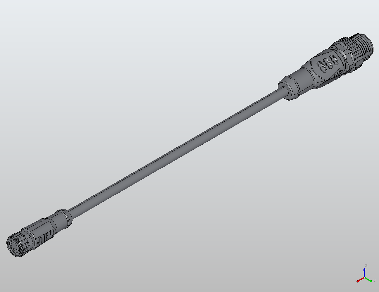 M12 Round Plug Connector M12-M8 Connection Cable Straight/Straight Male/Female 940581 - Double-Ended Cable industrial connector M12 Round Plug Connector M12-M8 Connection Cable Straight/Straight Male/Female 940581 - Double-Ended Cable industrial connector