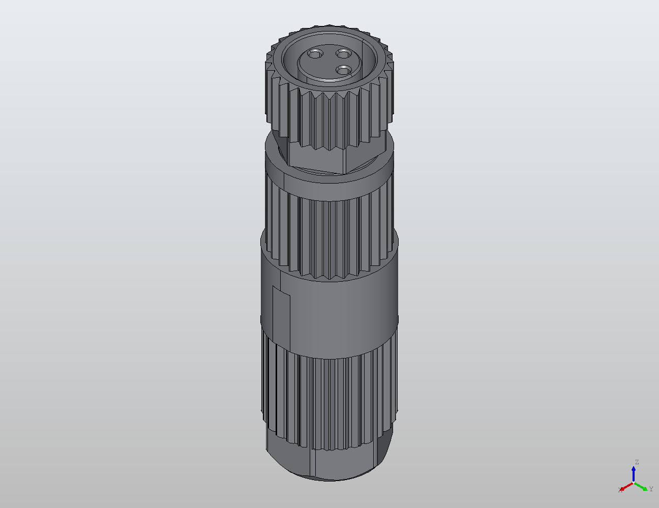 M8 Round Plug Connector Field Wireable (Quick Connect) Straight Female 908371 - Field Wireable industrial connector