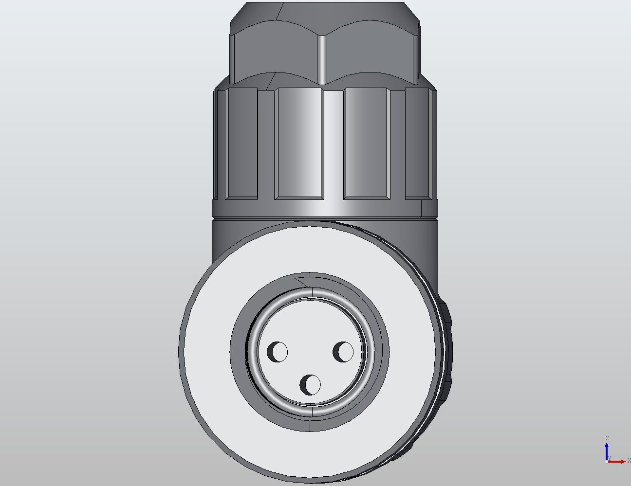 M8 Round Plug Connector Field Wireable (Screw Terminals) 90° Female 908521 - technical drawing