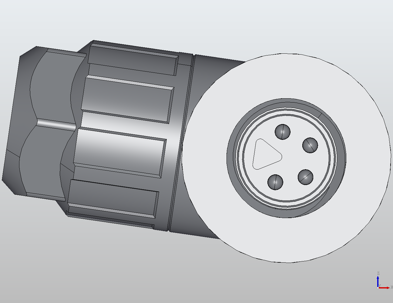 M8 Round Plug Connector Field Wireable (Screw Terminals) 90° Male 908461 - technical drawing