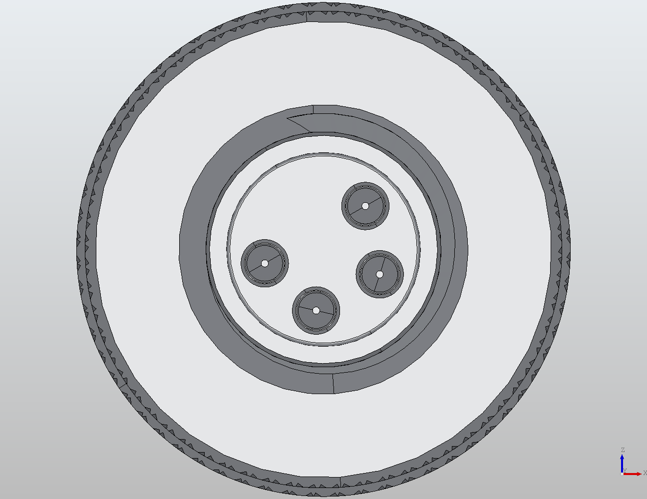 M8 Round Plug Connector Field Wireable (Screw Terminals) Straight Female 908671 - technical drawing