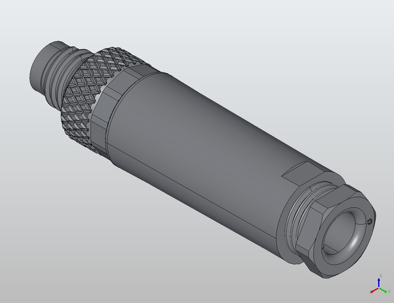 M8 Round Plug Connector Field Wireable (Screw Terminals) Straight Male 908611 - Field Wireable industrial connector