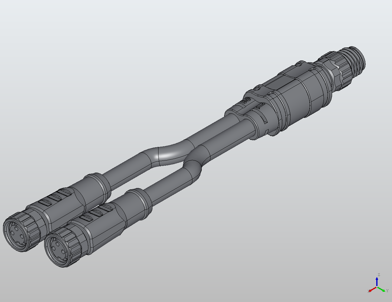 M8 Round Plug Connector M8-2m8 Connection Cable Y/Straight Male/Female 987011 - Double-Ended Cable industrial connector