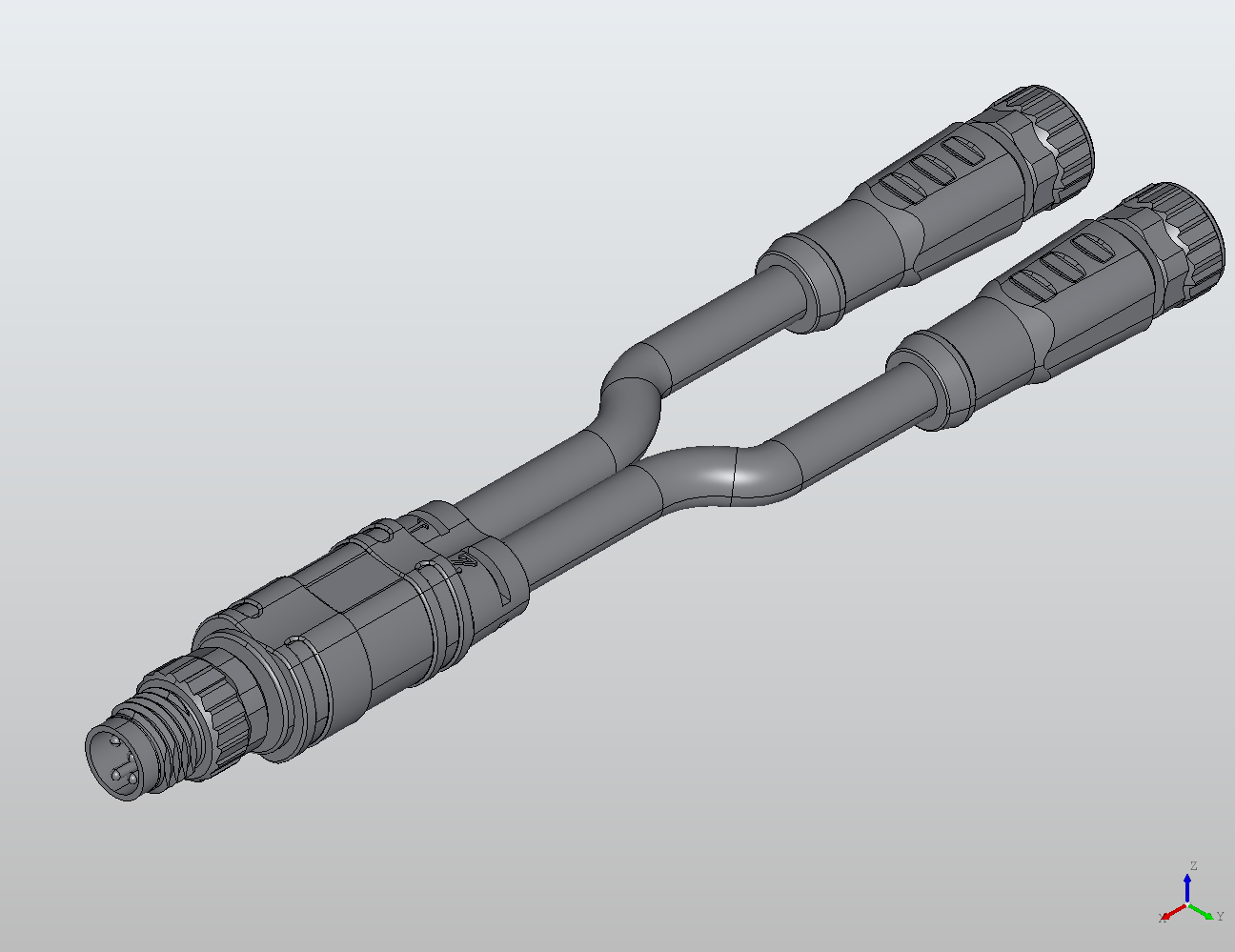 M8 Round Plug Connector M8-2m8 Connection Cable Y/Straight Male/Female 987061 - Double-Ended Cable industrial connector