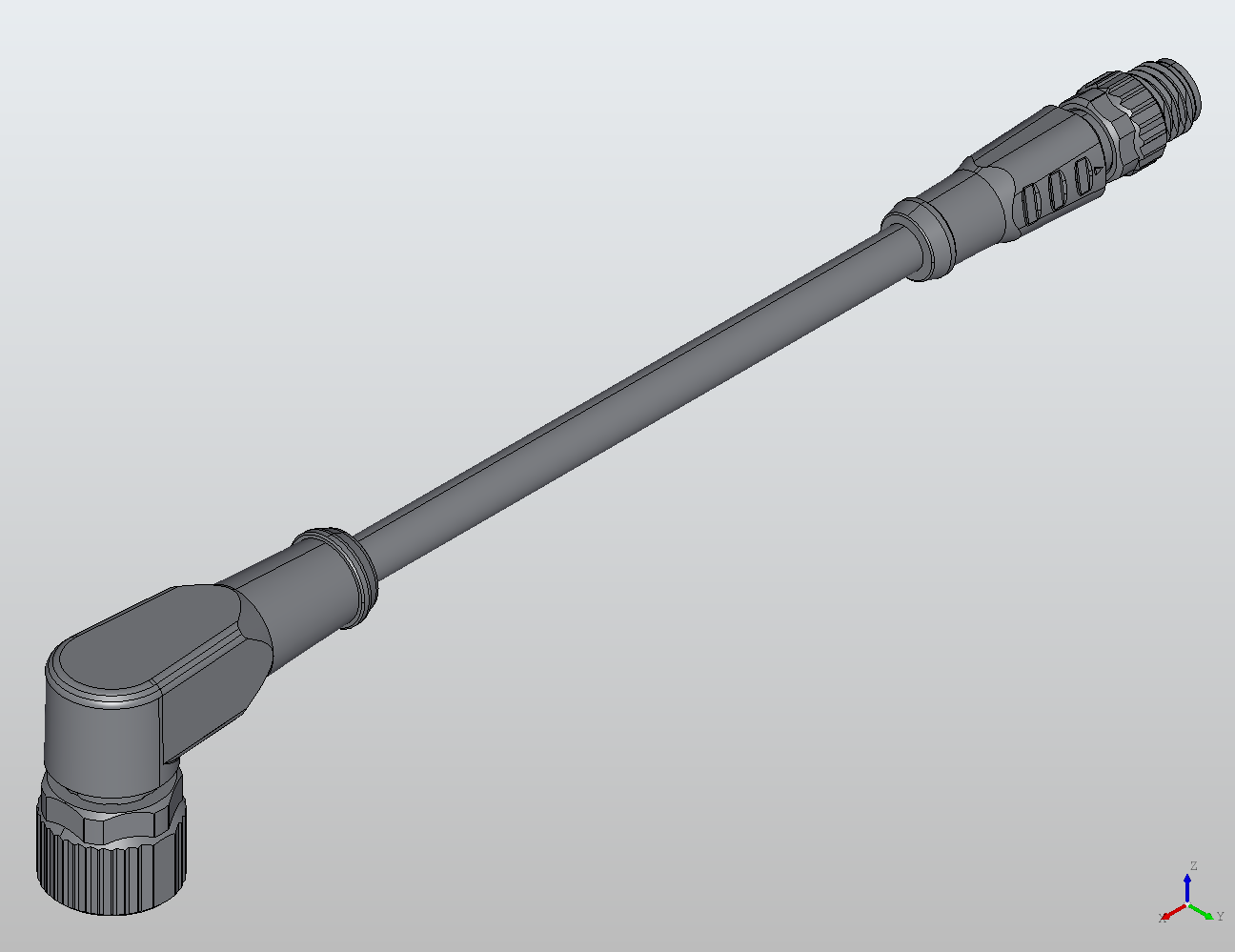 M8 Round Plug Connector M8-M12 Connection Cable Straight/90° Without/With LED Male/Female 988281 - Double-Ended Cable industrial connector