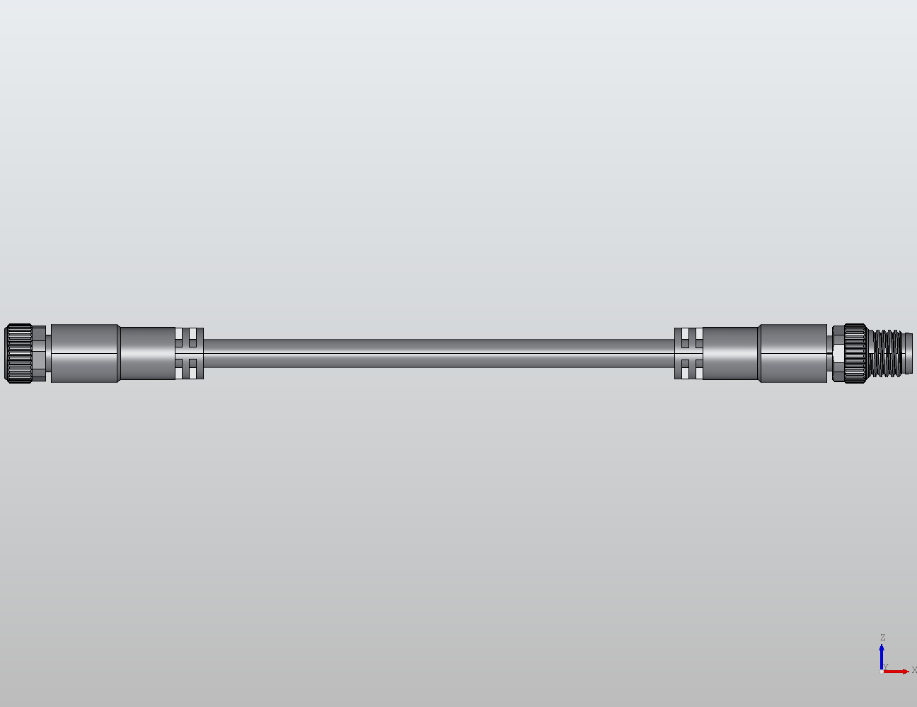 M8 Round Plug Connector M8-M8 Connection Cable (Shielded) Straight/Straight Male/Female 988811 - technical drawing