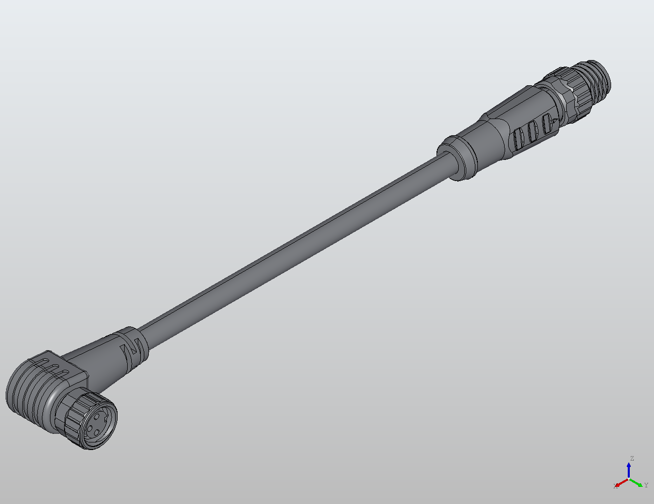 M8 Round Plug Connector M8-M8 Connection Cable Straight/90° Without/With LED Male/Female 988041 - Double-Ended Cable industrial connector