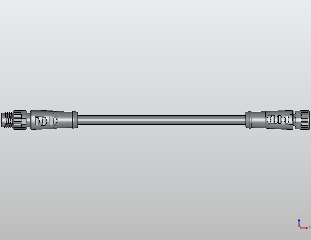 M8 Round Plug Connector M8-M8 Connection Cable Straight/Straight Male/Female 988001 - technical drawing