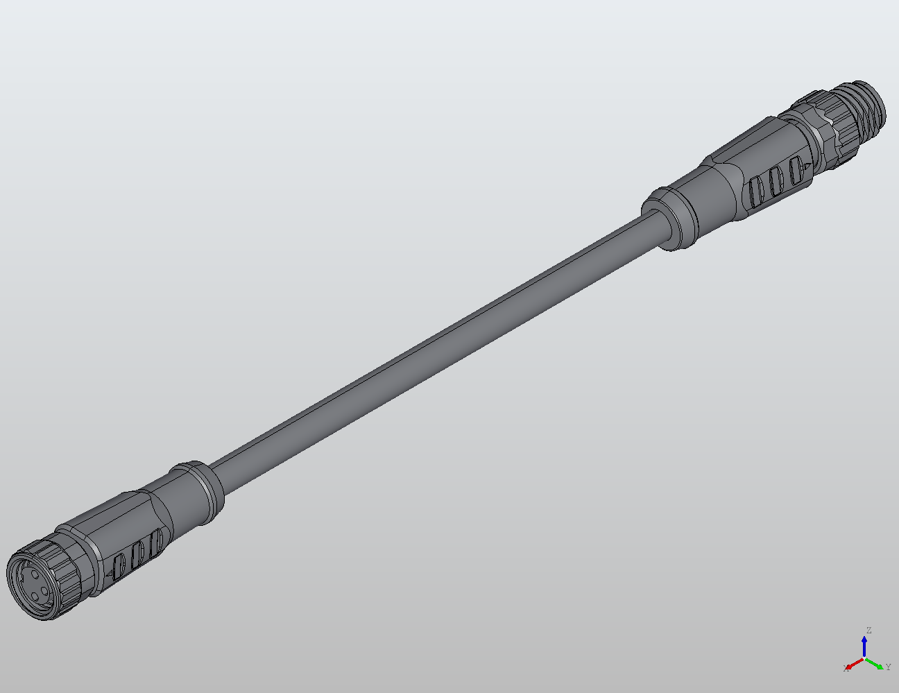 M8 Round Plug Connector M8-M8 Connection Cable Straight/Straight Male/Female 988001 - Double-Ended Cable industrial connector