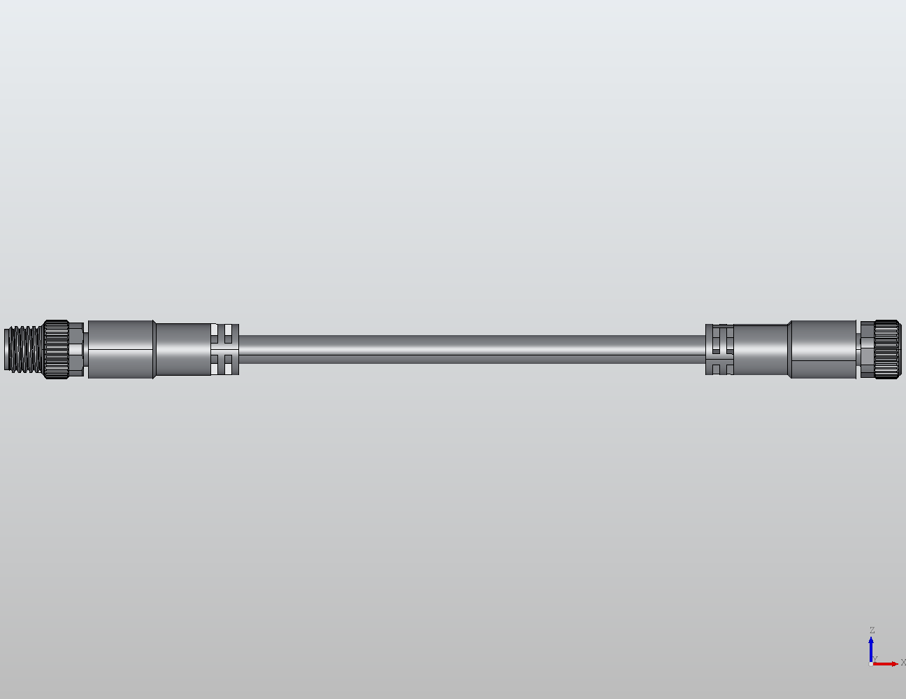 M8 Round Plug Connector M8-M8 Connection Cable Straight/Straight Male/Female 988102 - technical drawing