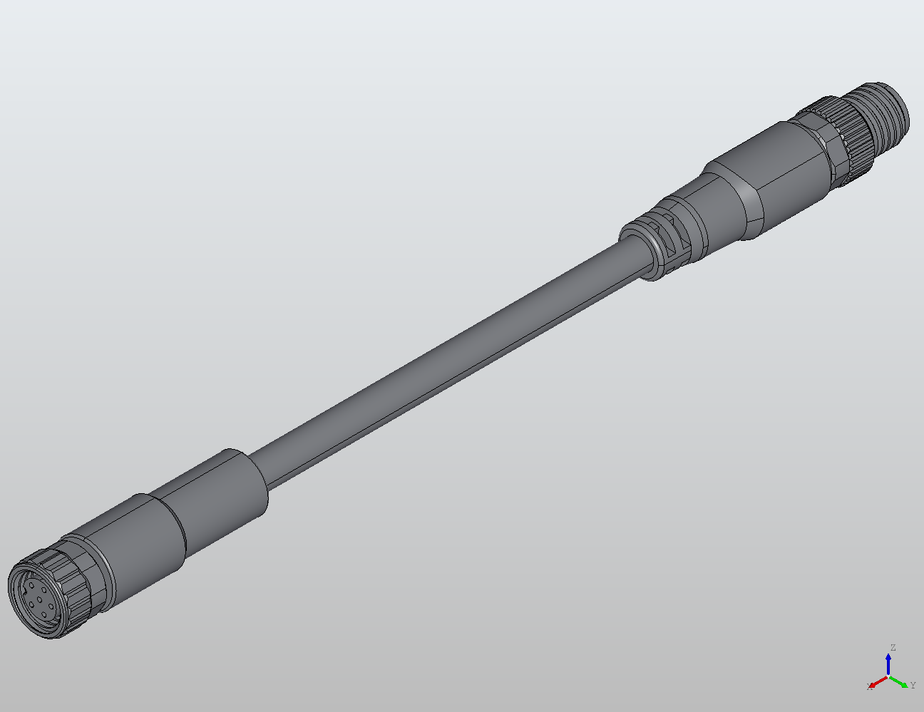 M8 Round Plug Connector M8-M8 Connection Cable Straight/Straight Male/Female 988103 - Double-Ended Cable industrial connector