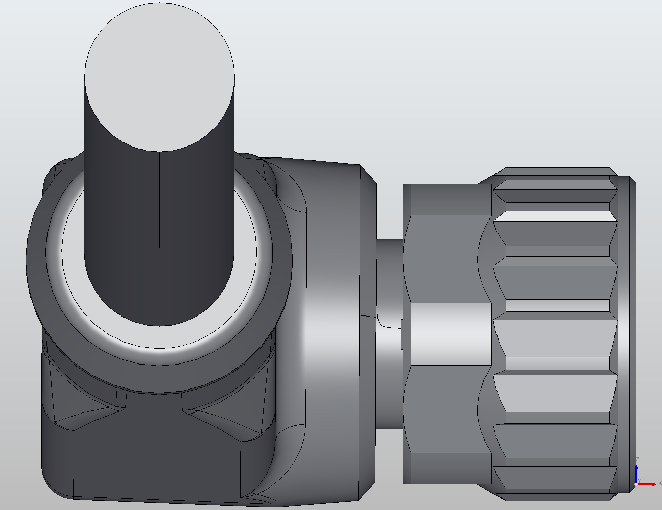 M8 Round Plug Connector Open Ended Wire 90° Female 908101 - technical drawing M8 Round Plug Connector Open Ended Wire 90° Female 908101 - technical drawing