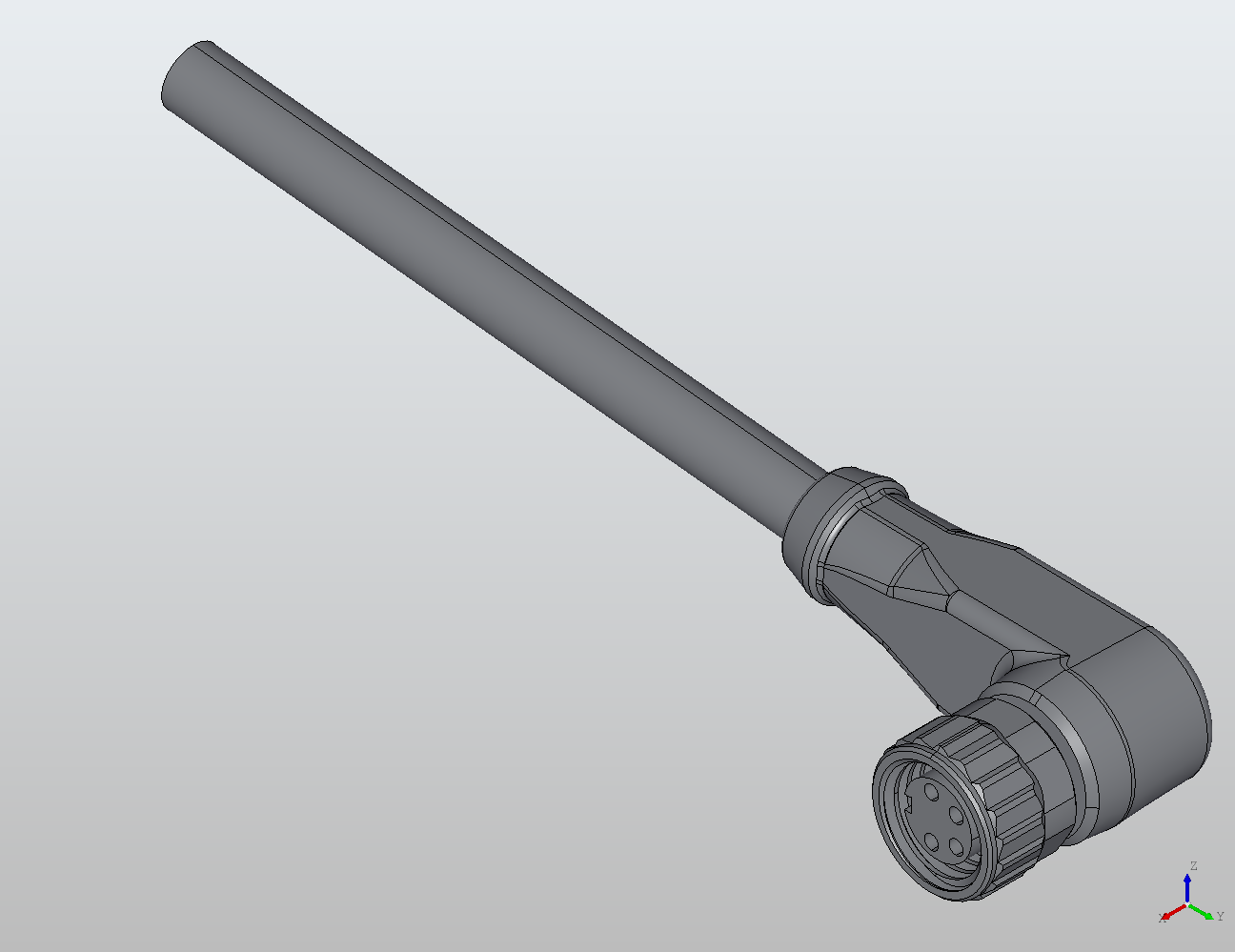 M8 Round Plug Connector Open Ended Wire 90° Female 908101 - Open Ended Cable industrial connector M8 Round Plug Connector Open Ended Wire 90° Female 908101 - Open Ended Cable industrial connector