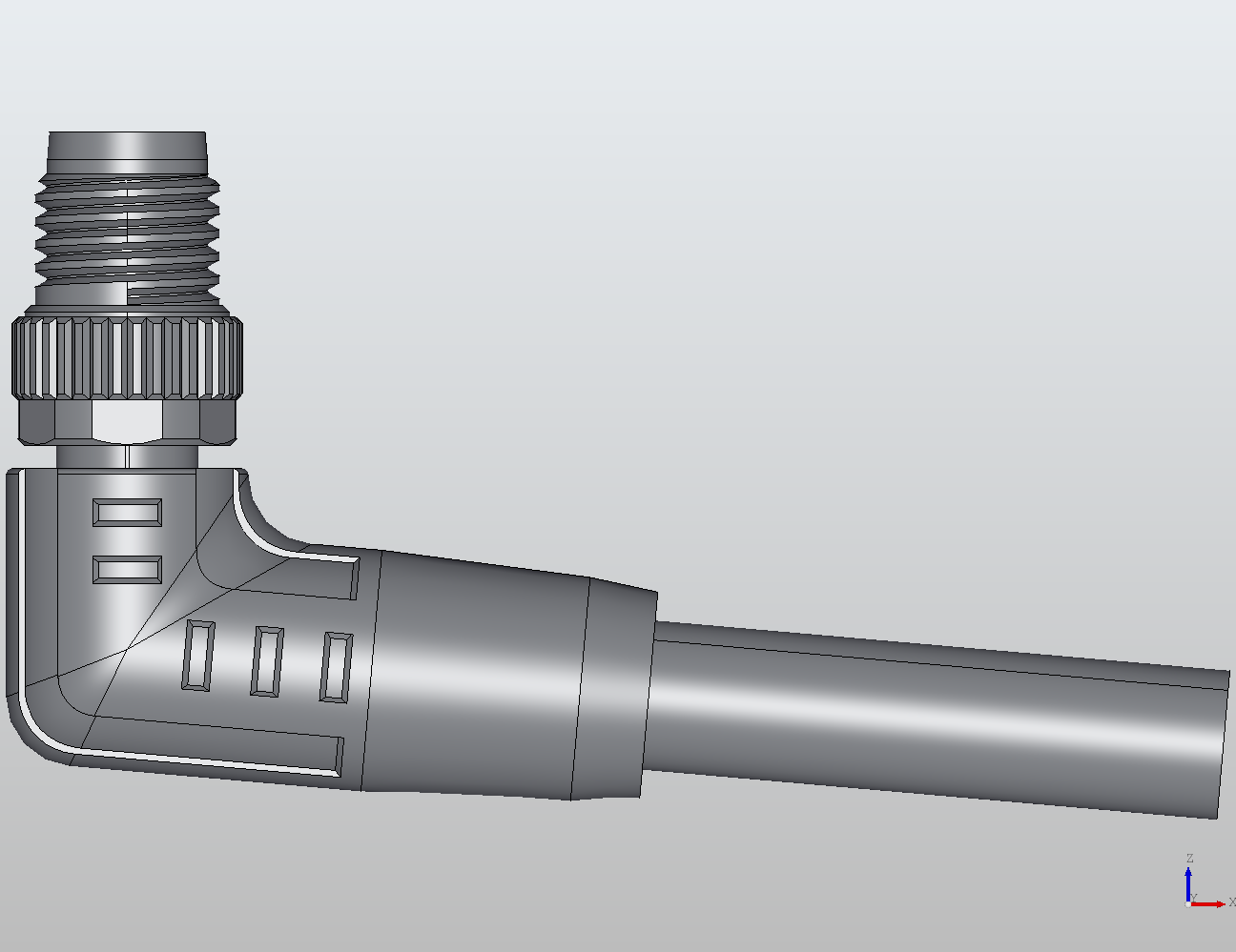 M8 Round Plug Connector Open Ended Wire (Shielded) 90° Male 908731 - technical drawing