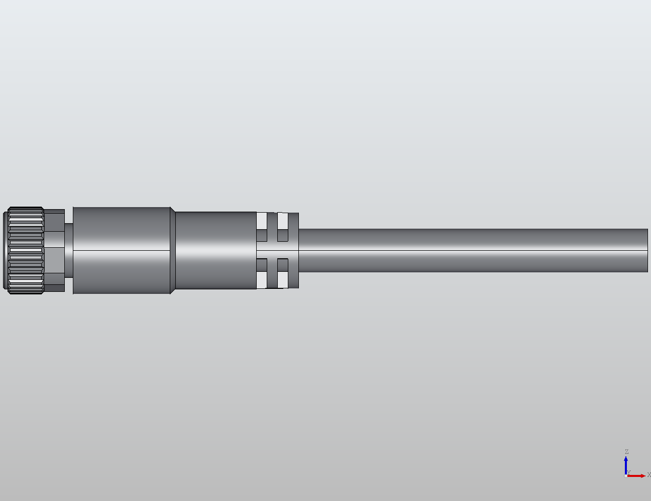 M8 Round Plug Connector Open Ended Wire (Shielded) Straight Female 908046 - technical drawing