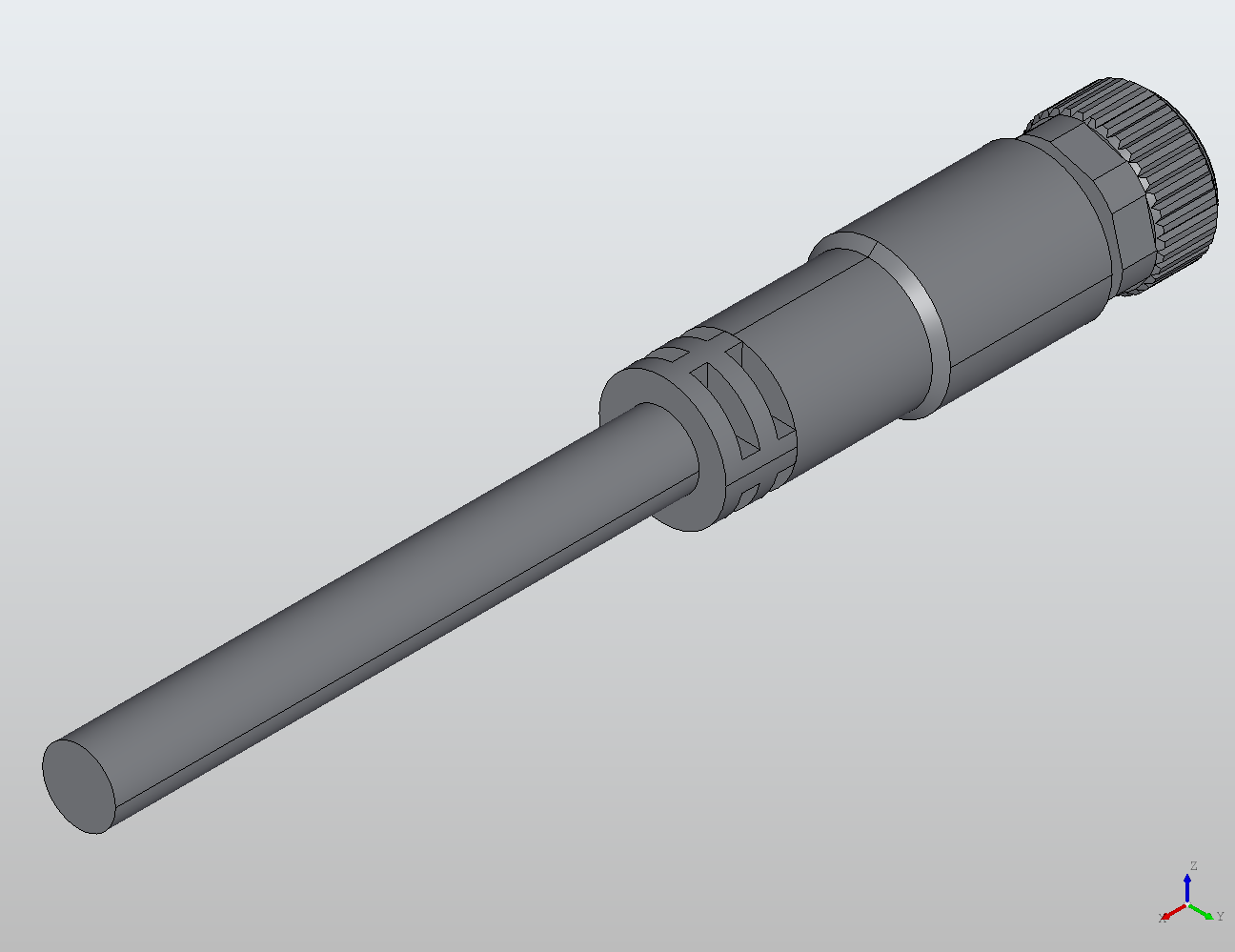 M8 Round Plug Connector Open Ended Wire (Shielded) Straight Female 908046 - Shielded Cable industrial connector
