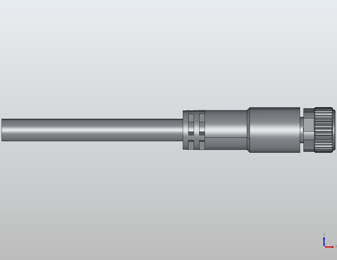 M8 Round Plug Connector Open Ended Wire Straight Female 908451 - technical drawing