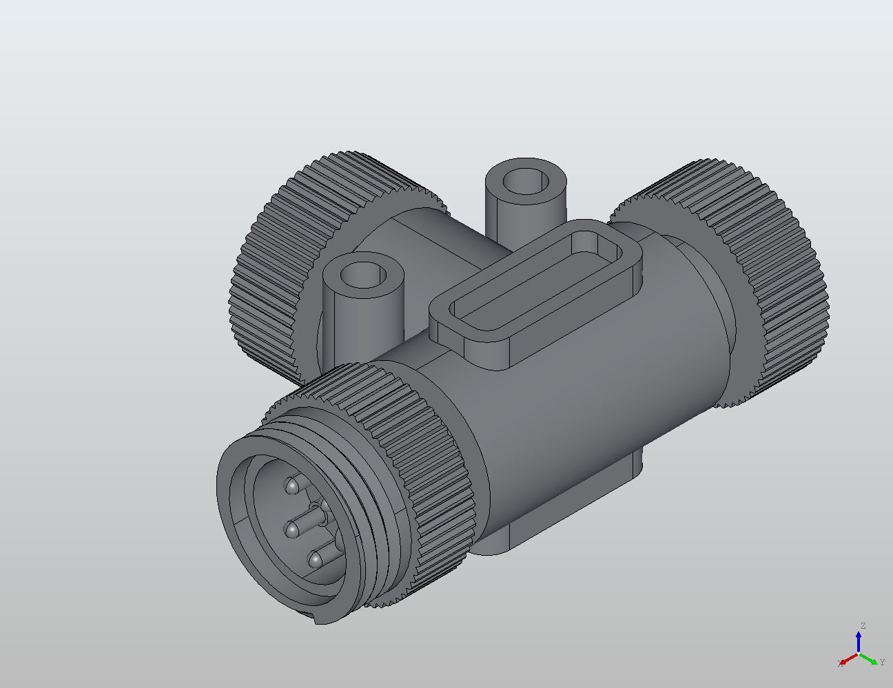 Y/T M12-2(7/8") T-Type Coupler Male to Female/Female 950071 - Couplers & Splitters industrial connector Y/T M12-2(7/8") T-Type Coupler Male to Female/Female 950071 - Couplers & Splitters industrial connector