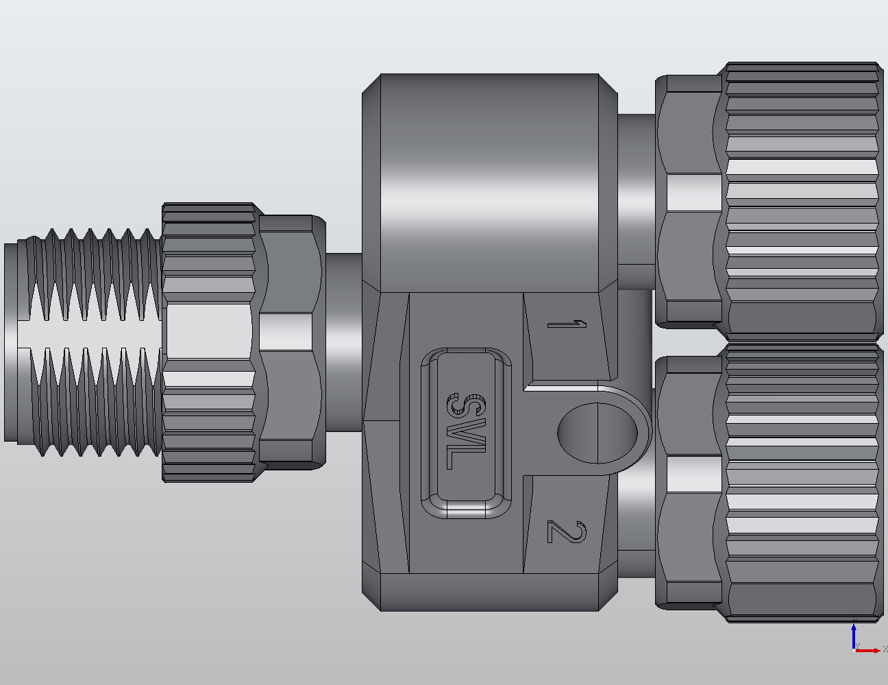 Y/T M12-2M12 Y-Type Coupler Male to Female/Female 941131 - technical drawing