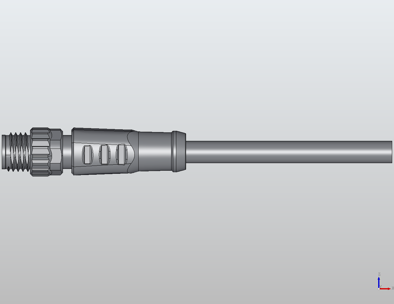 M8 Round Plug Connector Open Ended Wire Straight Male 908001 - View 2