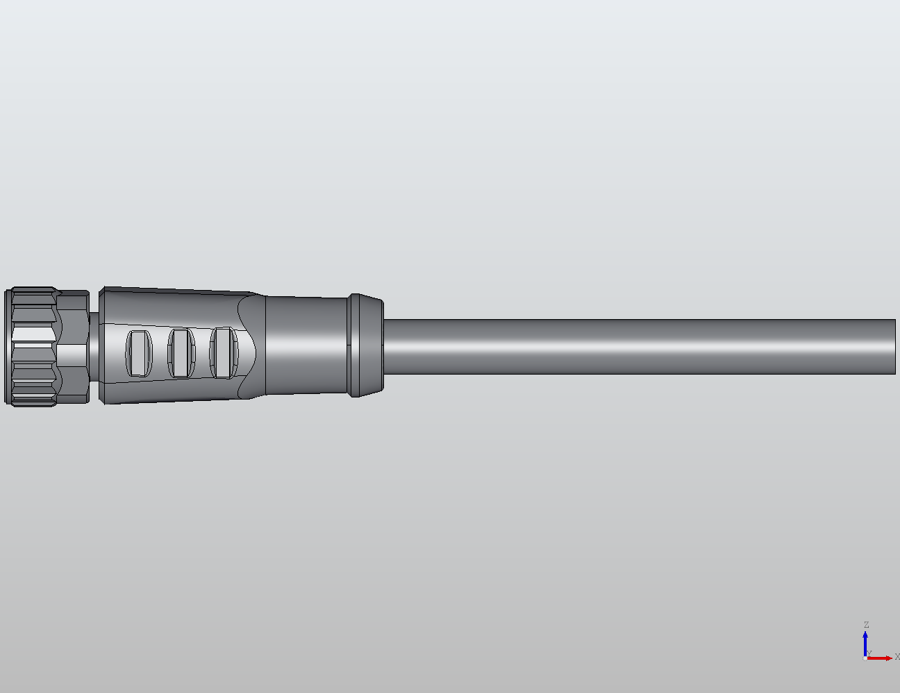 M8 Round Plug Connector Open Ended Wire Straight Female 908463 - technical drawing