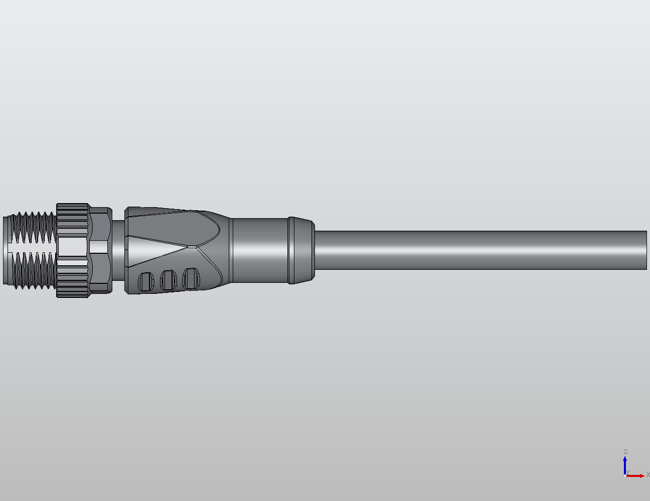 M12 Round Plug Connector Open Ended Wire Straight Male 912041 - View 2