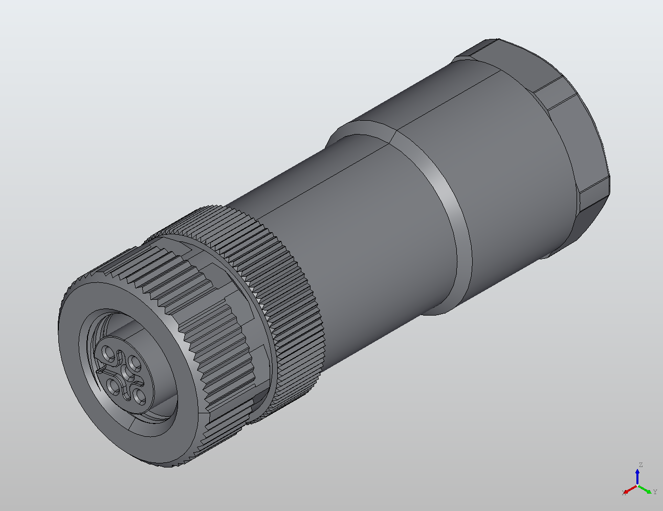 M12 Round Plug Connector Field Wireable (Screw Terminals) Straight Female 912051 - Field Wireable | MC-Element