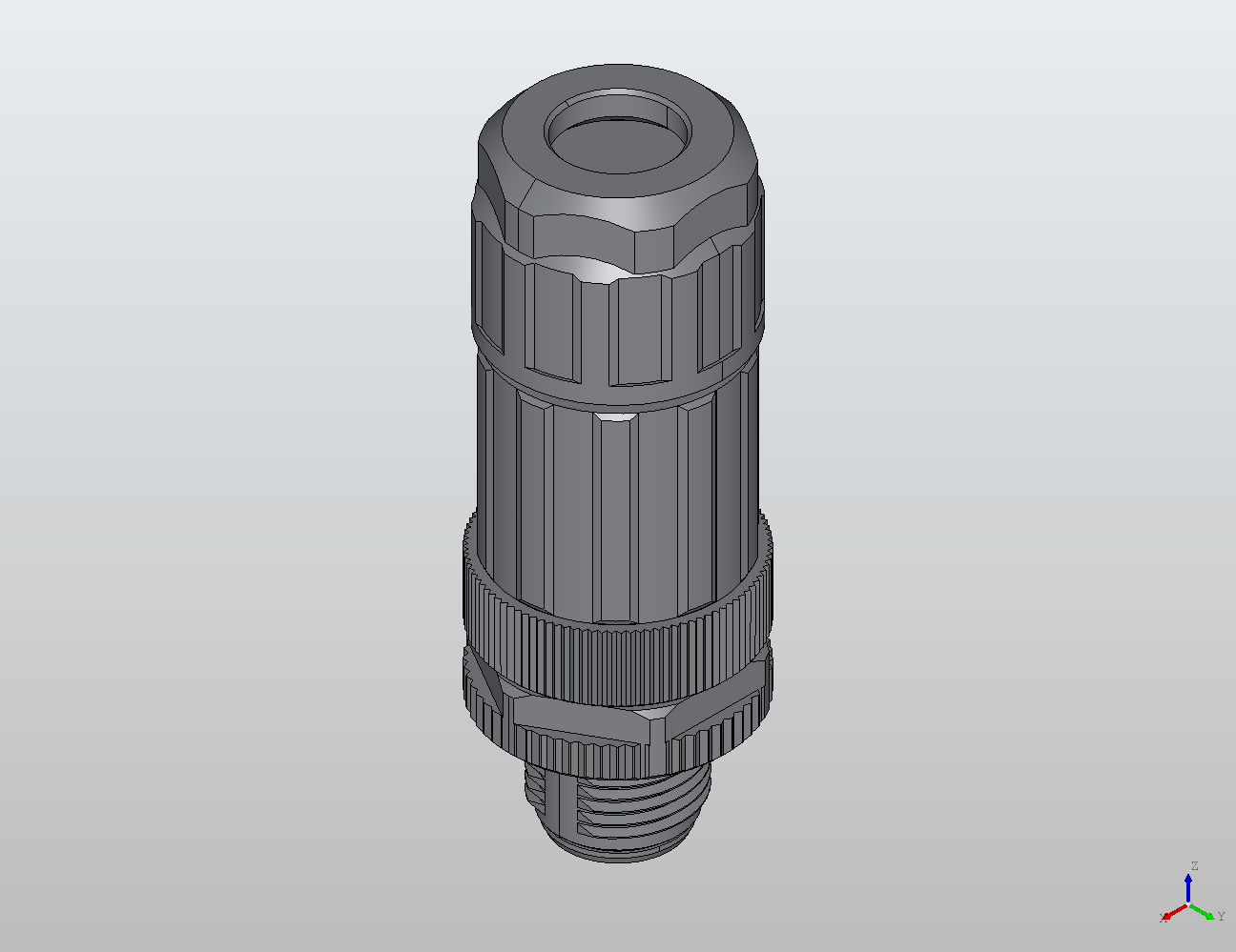 M12 Round Plug Connector Field Wireable (Cage-Clamp Terminals) Straight Male 912703 - Field Wireable | MC-Element