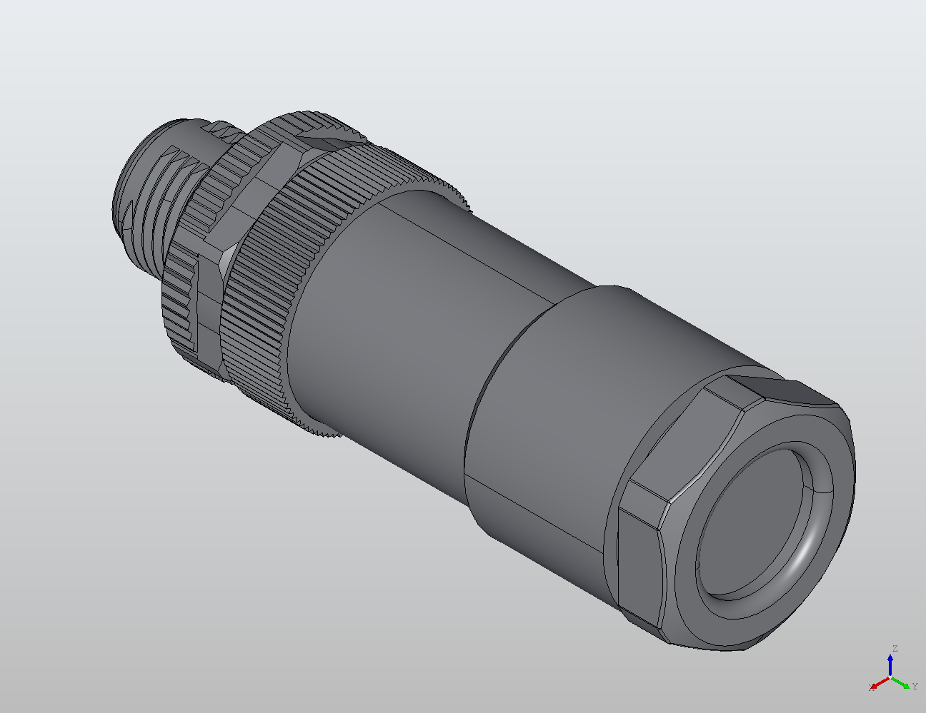M12 Round Plug Connector Field Wireable (Screw Terminals) Straight Male 912791 - Field Wireable industrial connector