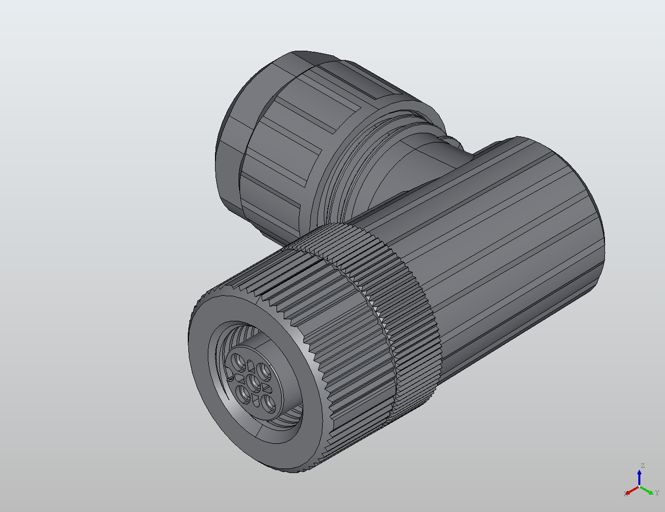 M12 Round Plug Connector Field Wireable (Screw Terminals) 90° Female 913022 - Field Wireable industrial connector