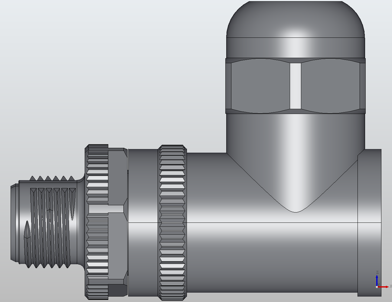 M12 Round Plug Connector Field Wireable (Screw Terminals) 90° Male 913341 - technical drawing