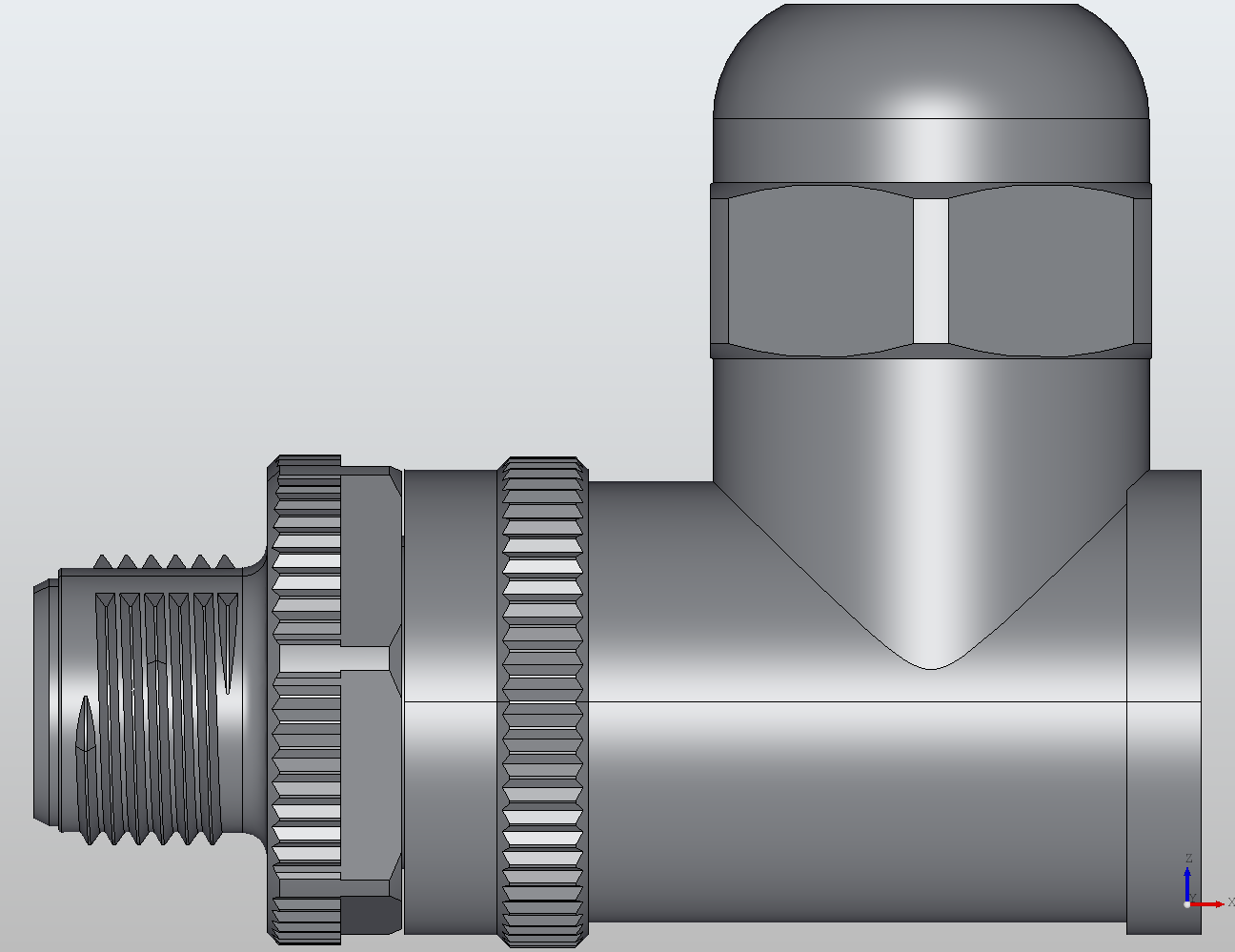 M12 Round Plug Connector Field Wireable (Screw Terminals) 90° Male 913361 - technical drawing