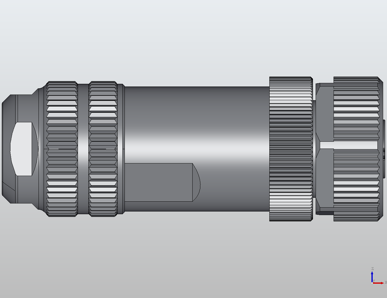 M12 Round Plug Connector Field Wireable (Screw Terminals) Straight Female 913381 - technical drawing