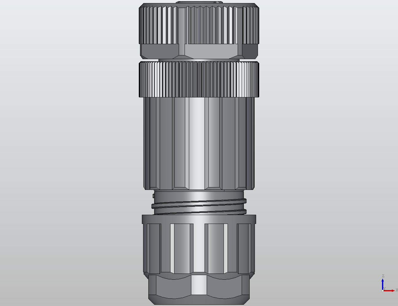 M12 Round Plug Connector Field Wireable (Cage-Clamp Terminals) Straight Female 913733 - technical drawing