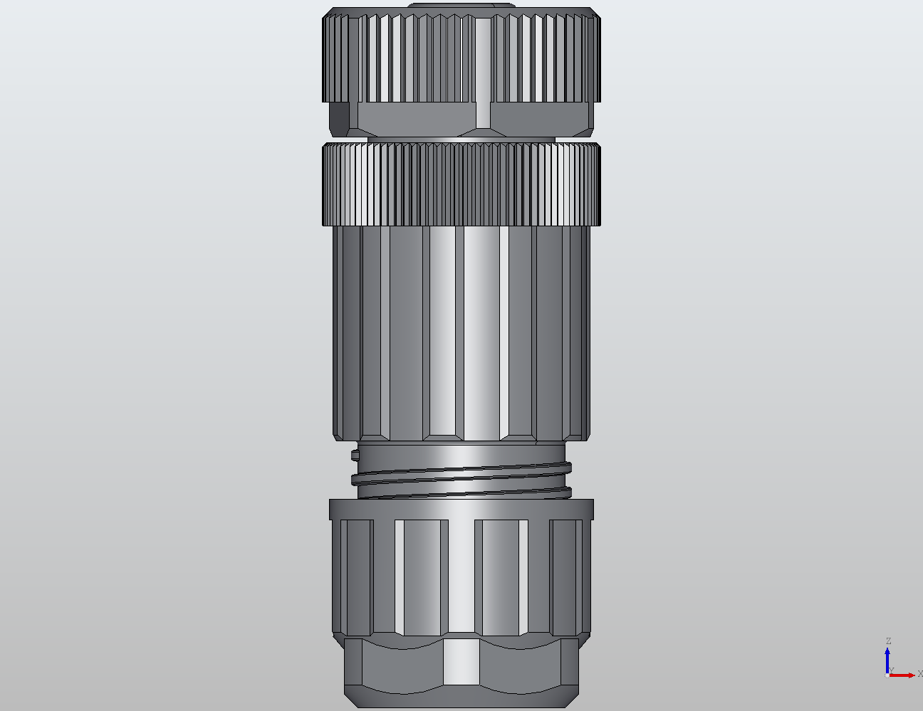 M12 Round Plug Connector Field Wireable (Cage-Clamp Terminals) Straight Female 914303 - technical drawing