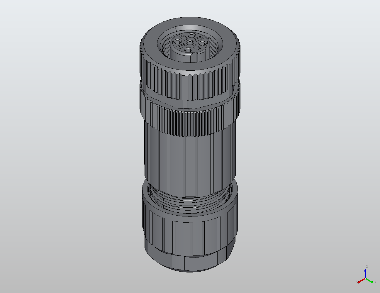 M12 Round Plug Connector Field Wireable (Cage-Clamp Terminals) Straight Female 914303 - Field Wireable industrial connector