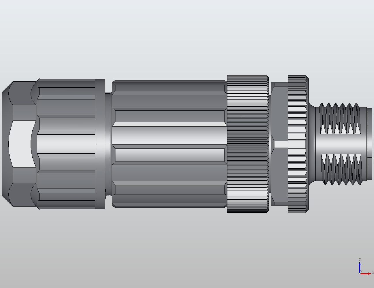 M12 Round Plug Connector Field Wireable (Cage-Clamp Terminals) Straight Male 914307 - technical drawing