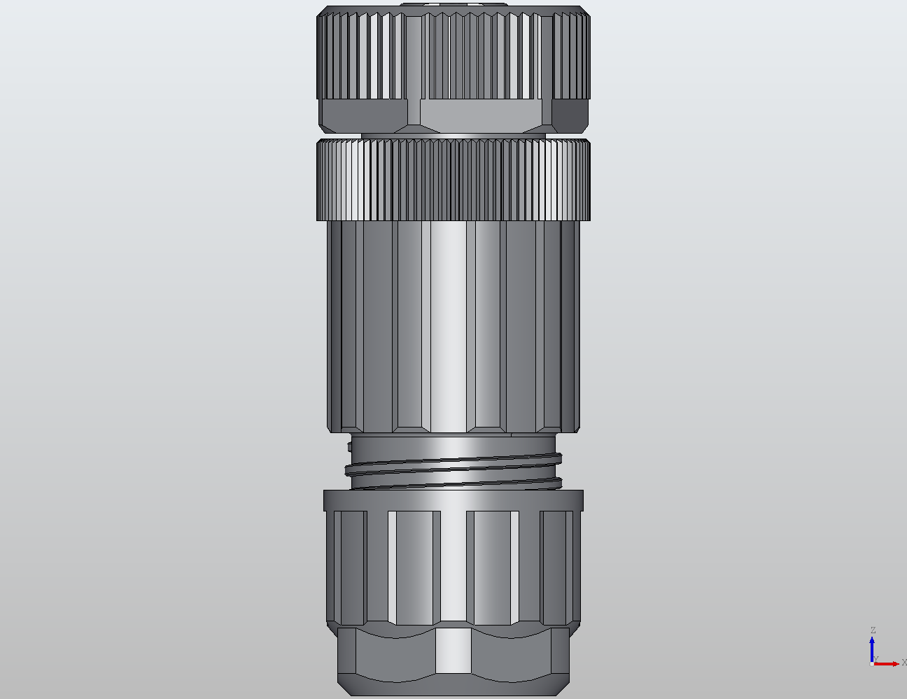 M12 Round Plug Connector Field Wireable (Cage-Clamp Terminals) Straight Female 914308 - technical drawing