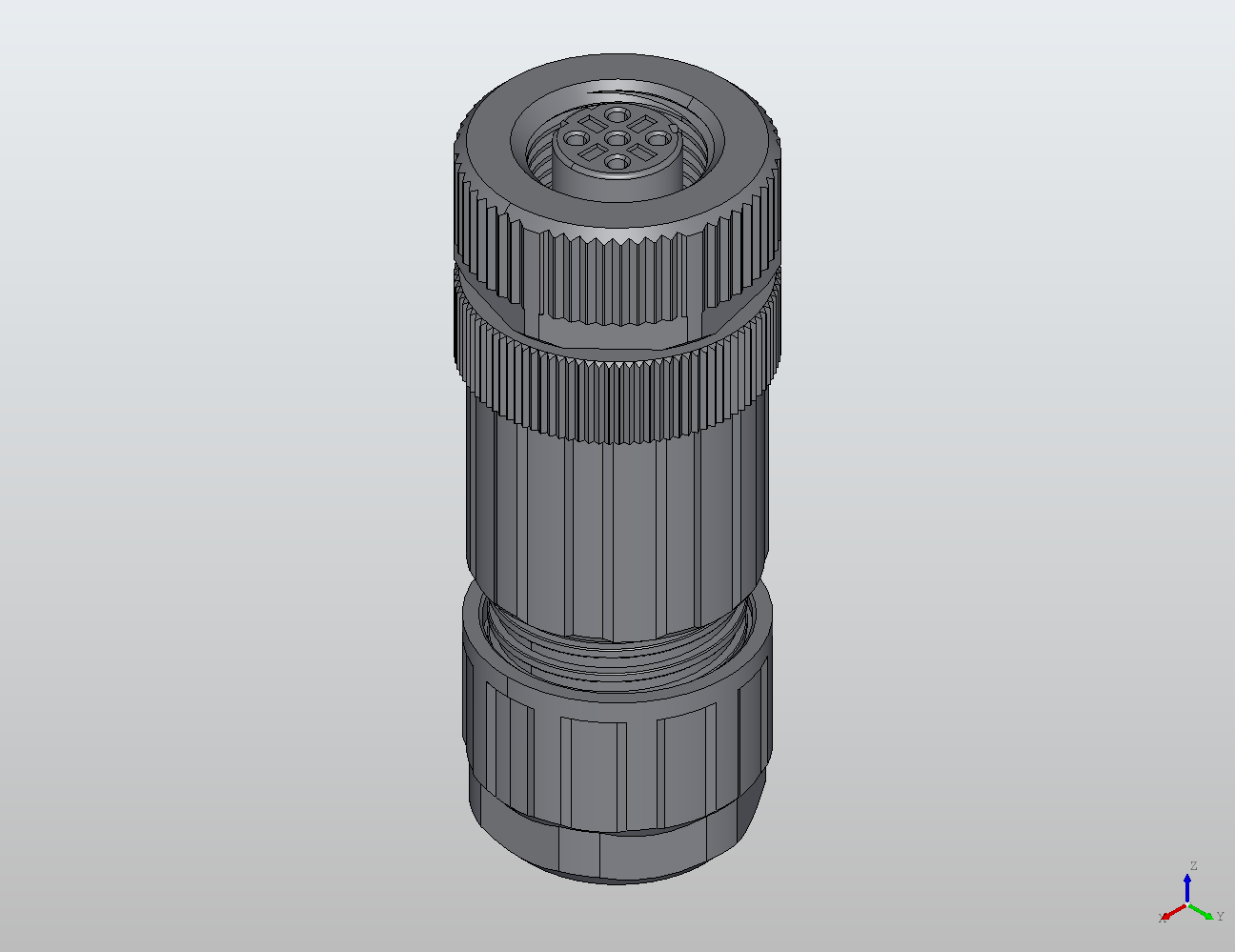 M12 Round Plug Connector Field Wireable (Cage-Clamp Terminals) Straight Female 914308 - Field Wireable industrial connector